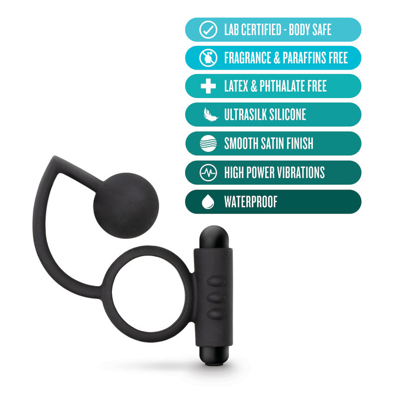 Serenity Vibrating Ring – Black