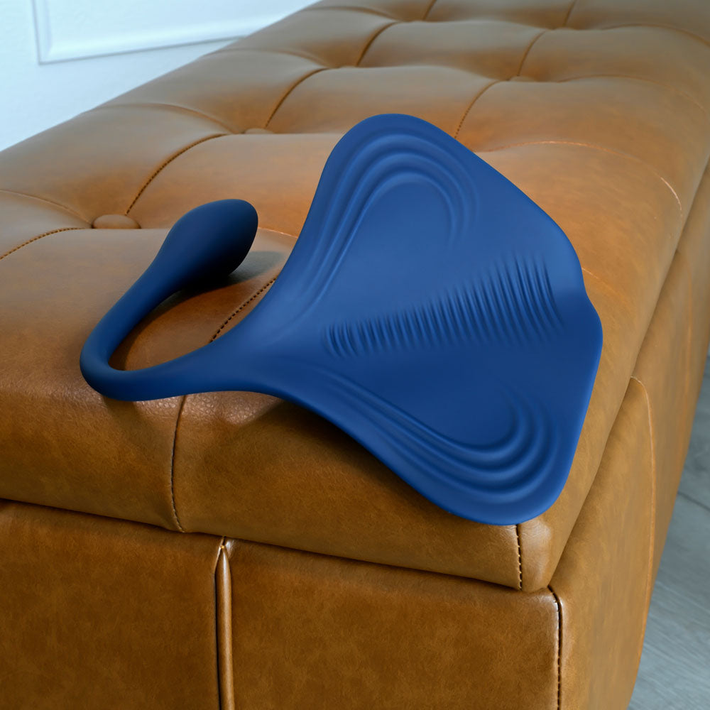 Gender X DAILY GRIND - Blue USB Rechargeable Grinding Pad with Anal Plug