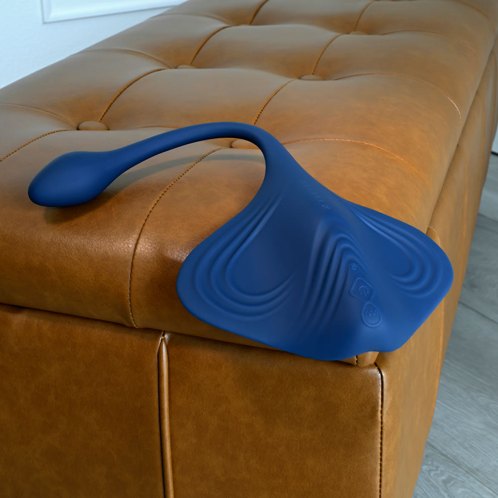 Gender X DAILY GRIND - Blue USB Rechargeable Grinding Pad with Anal Plug