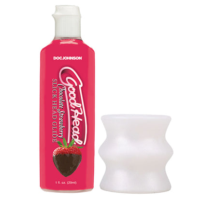GoodHead Honeymoon Head - Kit - Chocolate Strawberry GoodHead Glide with Helping Head Stroker
