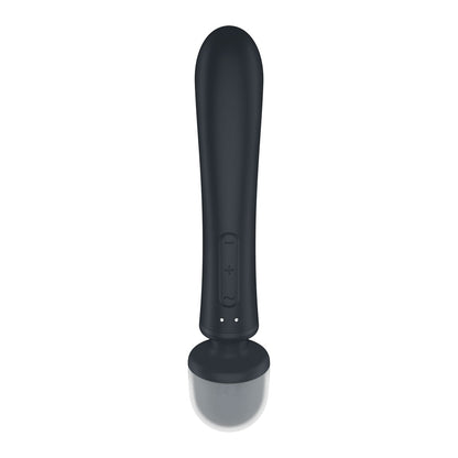 Satisfyer Triple Lover - Grey USB Rechargeable Rabbit Vibrator and Massage Wand
