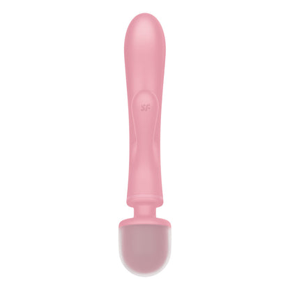 Satisfyer Triple Lover - Pink USB Rechargeable Rabbit Vibrator and Massage Wand