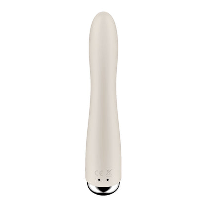 Satisfyer Spinning Vibe 1 - Beige - Beige 17.8 cm USB Rechargeable Rotating Vibrator