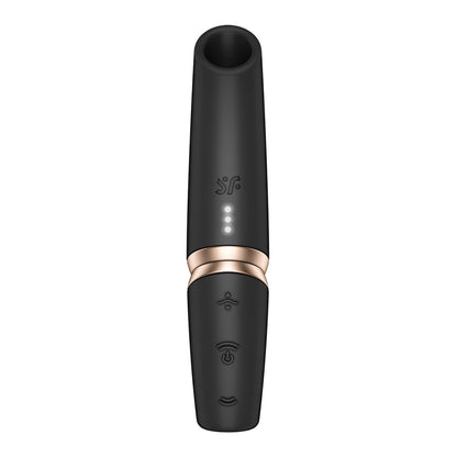 Satisfyer Perfect Kiss - Black USB Rechargeable Air Pulse Stimulator