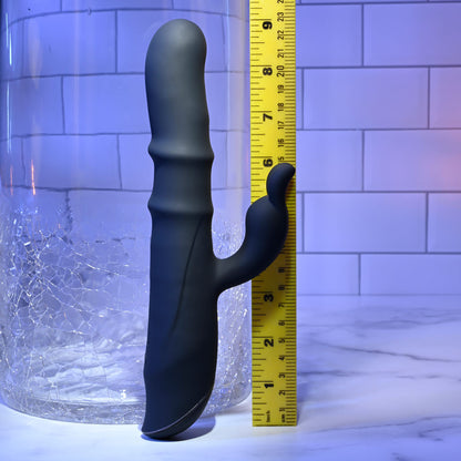 Evolved RINGMASTER - Black 23.1 cm USB Rechargeable Rabbit Vibrator