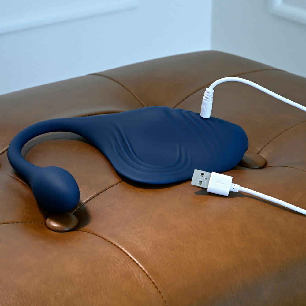 Gender X DAILY GRIND - Blue USB Rechargeable Grinding Pad with Anal Plug