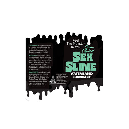 Sex Slime Cum Style Creature Lube - Green 120 ml - Green Cum Style Water Based Lubricant - 120 ml Bottle