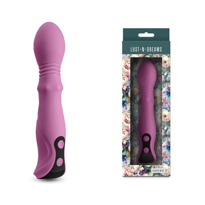 Lust-n-Dreams - Cadence - Blush - Purple 18.2 cm USB Rechargeable Thrusting & Sliding Vibrator
