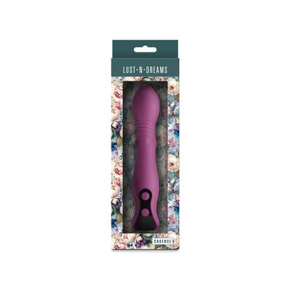 Lust-n-Dreams - Cadence - Blush - Purple 18.2 cm USB Rechargeable Thrusting & Sliding Vibrator