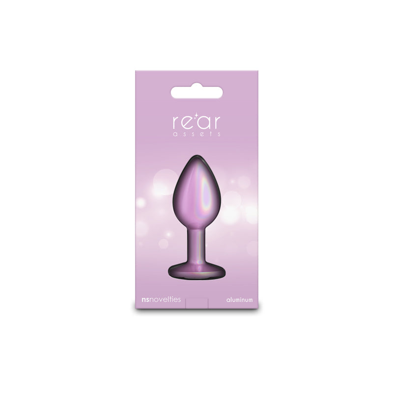 Rear Assets Iridescent - Small - Pink - Iridescent Pink 7.1 cm Small Butt Plug