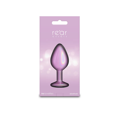 Rear Assets Iridescent - Medium - Pink - Iridescent Pink 8.2 cm Medium Butt Plug