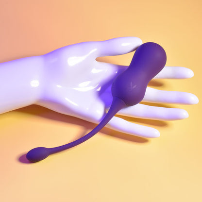 Playboy Pleasure DOUBLE TIME - Purple USB Rechargeable Vibrating Kegel Balls