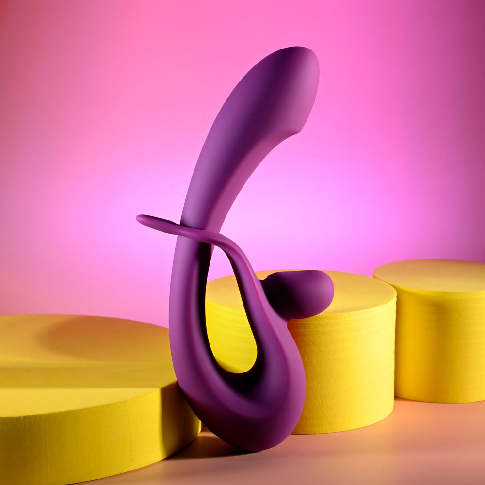 Playboy Pleasure CHA CHA SLIDE - Purple 20 cm USB Rechargeable Rabbit Vibrator