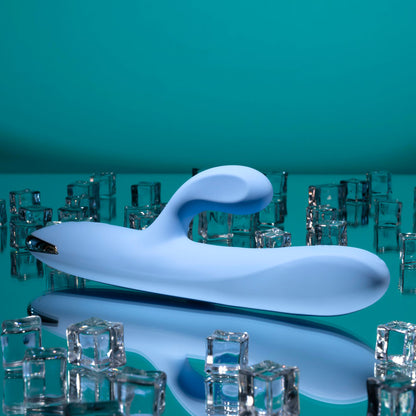 Playboy Pleasure UP AND AWAY - Blue 26.7 cm USB Rechargeable Rabbit Vibrator