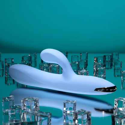 Playboy Pleasure UP AND AWAY - Blue 26.7 cm USB Rechargeable Rabbit Vibrator