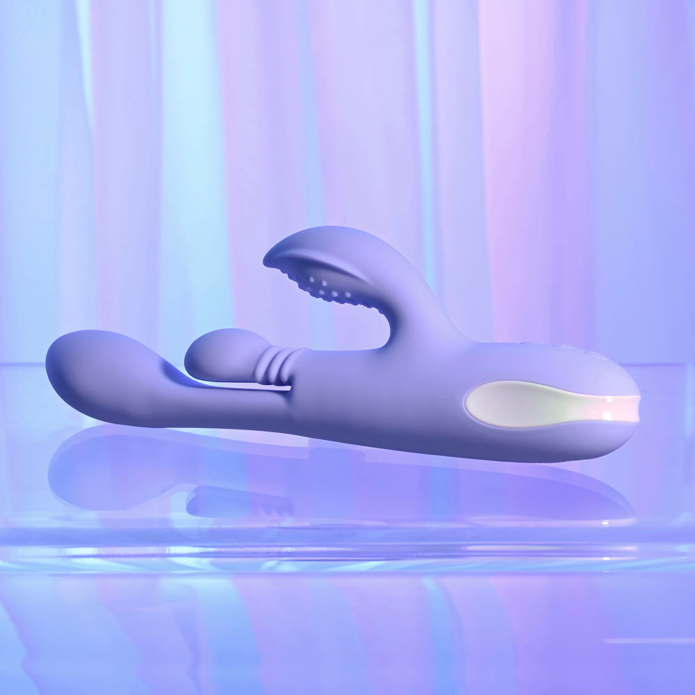 Playboy Pleasure NUBBIN RUBBIN - Purple 24.1 cm USB Rechargeable Thrusting Rabbit Vibrator