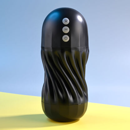 Playboy Pleasure SOLO - USB Rechargeable Vibrating and Sucking Stroker