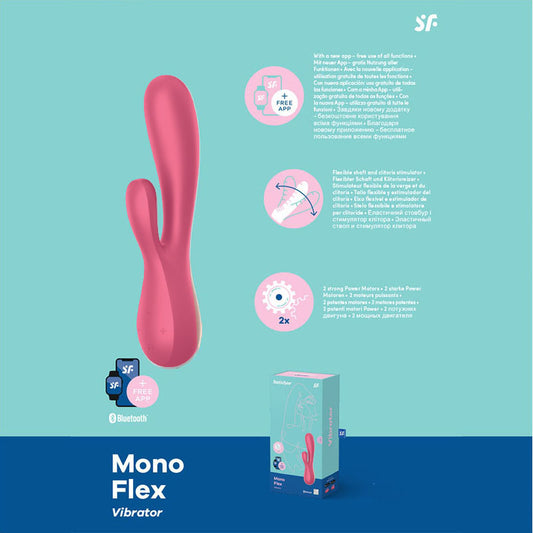 Satisfyer Mono Flex - Red App Controlled Rabbit Vibrator